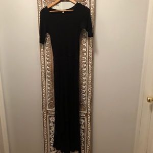 Long black Anthro. Dress